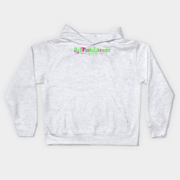 MyVPlooksLike.me - Green/Pink Combo Kids Hoodie by ThePowerOfU